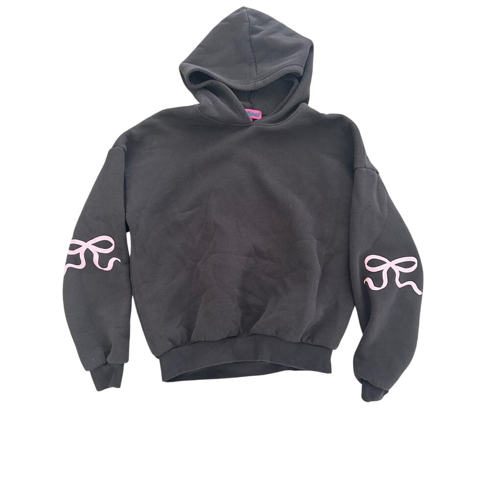 NWOT Edikted Women’s Viral Pink Bow Hoodie Size S